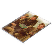 WWII-soldeer van 1940 met snoep van thuis Notitieboek (Linkerzijde)