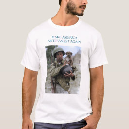 WWII Soldier with puppy MAAFA T-shirt