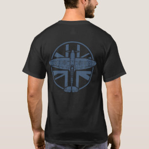 WWII Spitfire RAF 021 Donker Mediterraan Blauw T-shirt