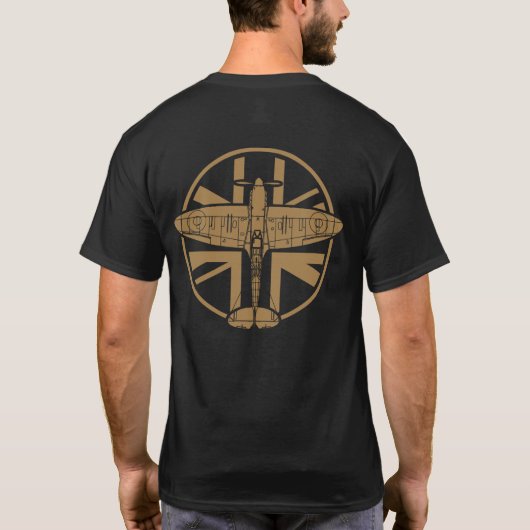 WWII Spitfire RAF 021 Middensteen T-shirt (Achterkant)