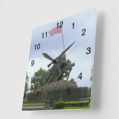 WWII Square Clock Vierkante Klok (Hoek)