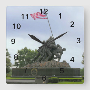 WWII Square Clock Vierkante Klok