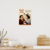 WWII-symbool voor het levensmiddelenkorps Poster (Keuken)