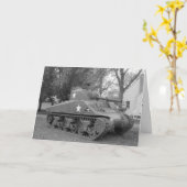 "WWII Tank" Dank je kaart (Gele Bloem)
