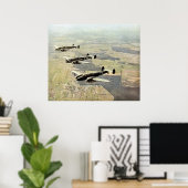 WWII Three Messerschmitt ME-110 Poster (Thuiskantoor)