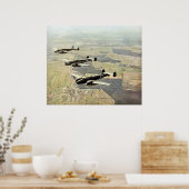 WWII Three Messerschmitt ME-110 Poster (Keuken)