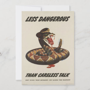 WWII-uitnodiging voor patriottisch Poster Kaart