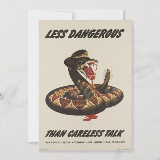 WWII-uitnodiging voor patriottisch Poster Kaart (Voorkant)