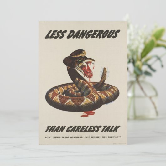 WWII-uitnodiging voor patriottisch Poster Kaart (Staand voorkant)