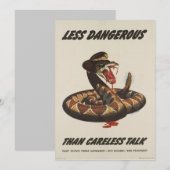 WWII-uitnodiging voor patriottisch Poster Kaart (Voorkant / Achterkant)