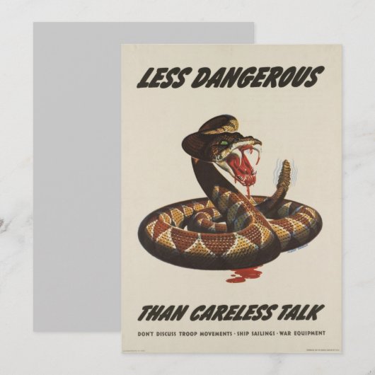 WWII-uitnodiging voor patriottisch Poster Kaart (Voorkant / Achterkant)