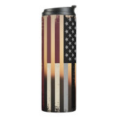 WWII United Victory Flag Memorial Veterans Tribute Thermosbeker (Gedraaid links)