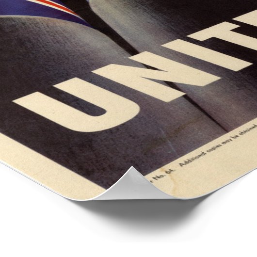 WWII United We zijn sterk Poster (Hoek)