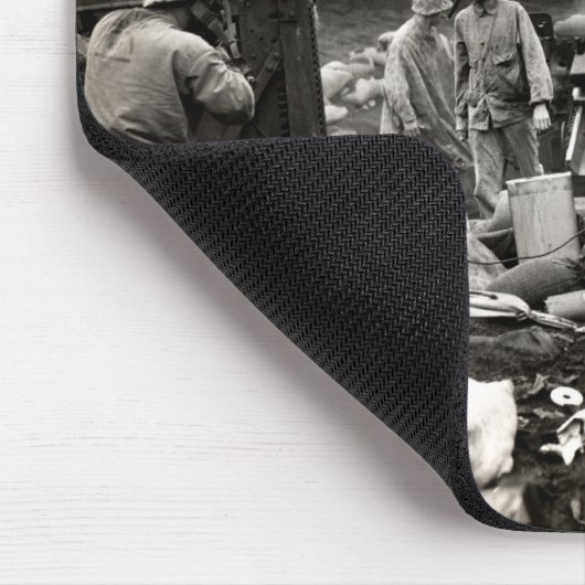 WWII US Marines on Iwo Jima Muismat (Hoek)