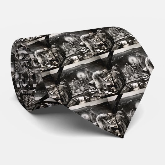 WWII US Marines on Iwo Jima Stropdas (Opgerold)