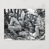 WWII US Marines on Peleliu Briefkaart (Voorkant)
