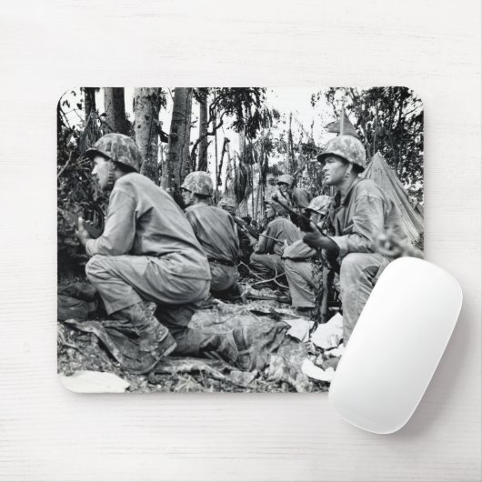 WWII US Marines on Peleliu Muismat (Met muis)