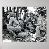 WWII US Marines on Peleliu Poster (Voorkant)
