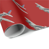  WWII US Vliegtuig 2 Cadeaupapier (Rol Hoek)