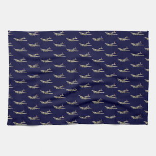 WWII US Vliegtuig 2 Theedoek