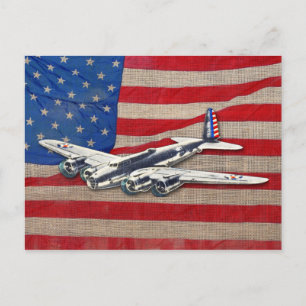  WWII US Vliegtuig Briefkaart
