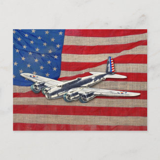 WWII US Vliegtuig Briefkaart