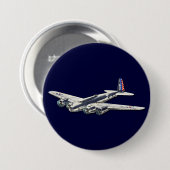 WWII US Vliegtuig Ronde Button 7,6 Cm (Voorkant /achterkant)
