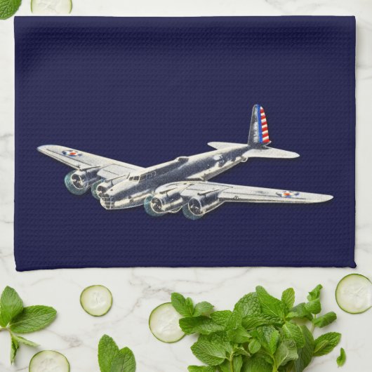  WWII US Vliegtuig Theedoek (Gevouwen)