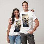 WWII US Vliegtuigen in Sky T-Shirt (Unisex)