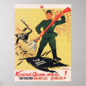 WWII USSR Sovjet Propaganda 1945 Poster (Voorkant)