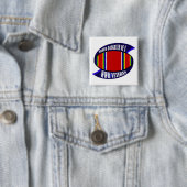 WWII Vet Daughter Vierkante Button 5,1 Cm (In situ)