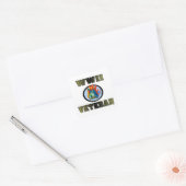 WWII Veteraan Vierkante Sticker (Envelop)