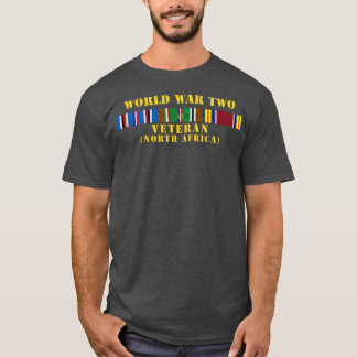 WWII Veteraan w NORTH AF SVC T-shirt