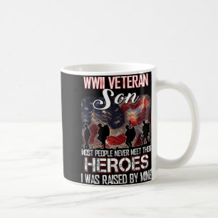 Wwii Veteran Son de meeste mensen ontmoeten hun He Koffiemok