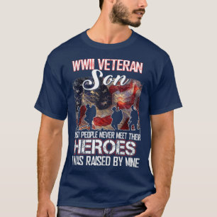 WWII Veteran Son de meeste mensen ontmoeten hun no T-shirt