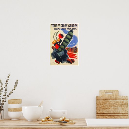 WWII Victory Garden Poster (Keuken)
