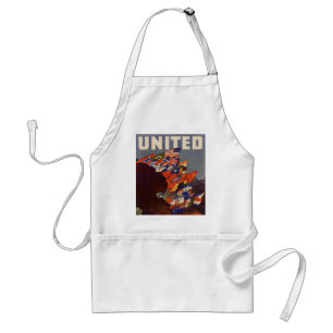 WWII Vintage Poster Apron Standaard Schort