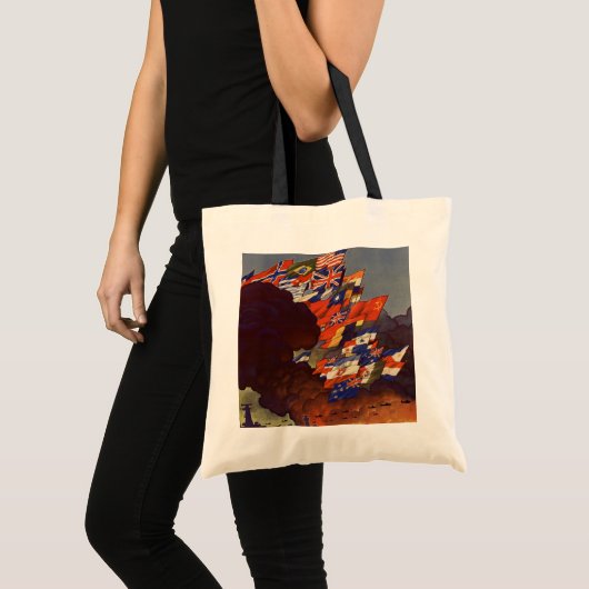 WWII Vintage Poster Bag Tote Bag (Voorkant (product))