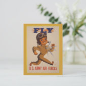 WWII Vintage Poster Briefkaart (Staand voorkant)