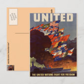 WWII Vintage Poster Briefkaart (Voorkant / Achterkant)