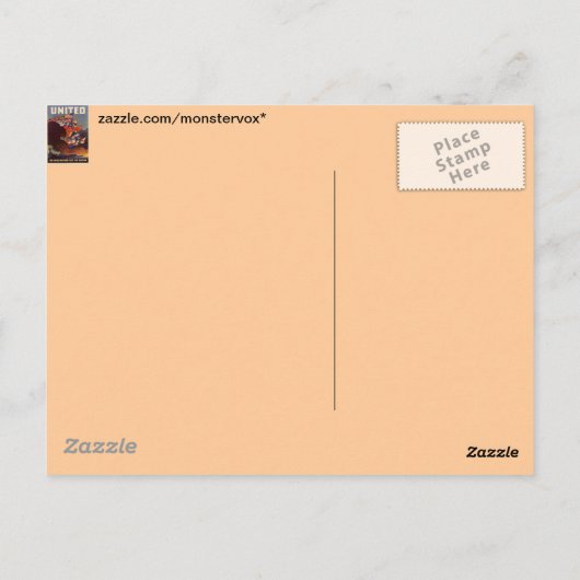 WWII Vintage Poster Briefkaart (Achterkant)