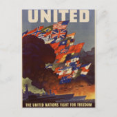 WWII Vintage Poster Briefkaart (Voorkant)
