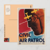 WWII Vintage Poster Briefkaart (Voorkant / Achterkant)