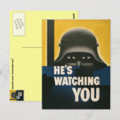 WWII Vintage Poster Briefkaart (Voorkant / Achterkant)