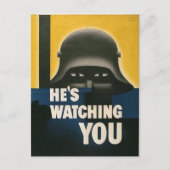 WWII Vintage Poster Briefkaart (Voorkant)