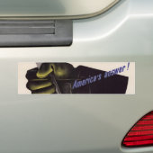 WWII Vintage Poster Bumpersticker (Op auto)