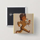 WWII Vintage Poster Button (Voorkant /achterkant)