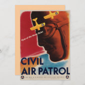 WWII Vintage Poster Kaart (Voorkant / Achterkant)