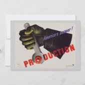 WWII Vintage Poster Kaart (Voorkant)