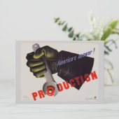 WWII Vintage Poster Kaart (Staand voorkant)